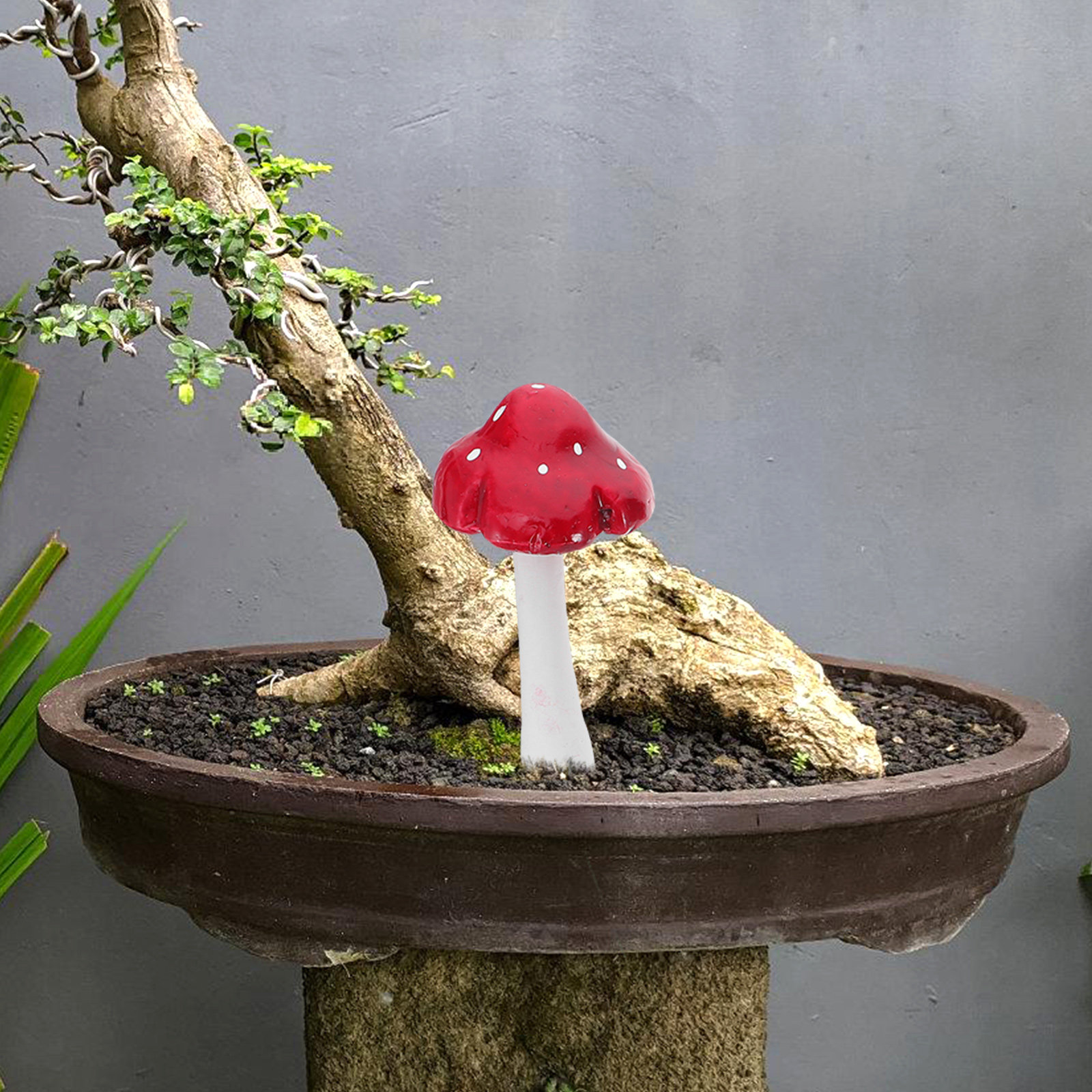 Bonsai Garden Display - 33 sztuki sztucznych grzybów z pianki