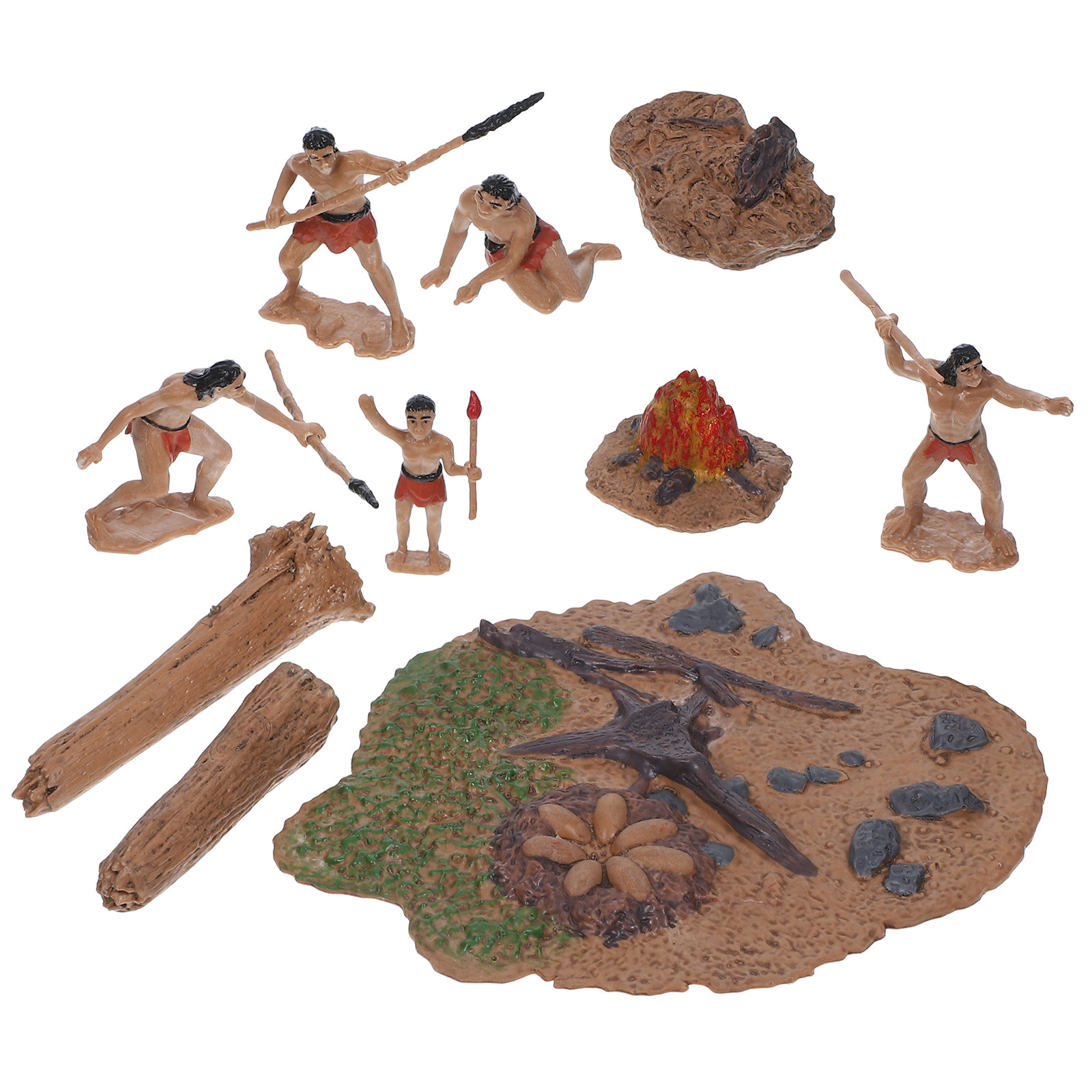 Bonsai Garden Display - 1 zestaw miniaturowych prymitywnych figurek ludzi,