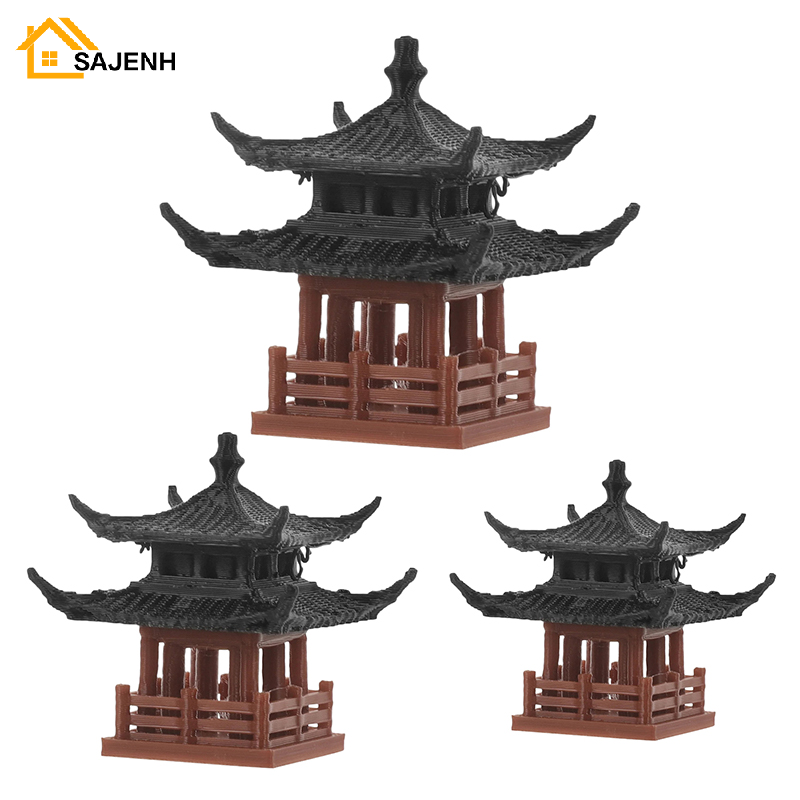 Mini Bonsai Zen Garden - Mini Pagoda Statua Wróżka Ogród Wystrój