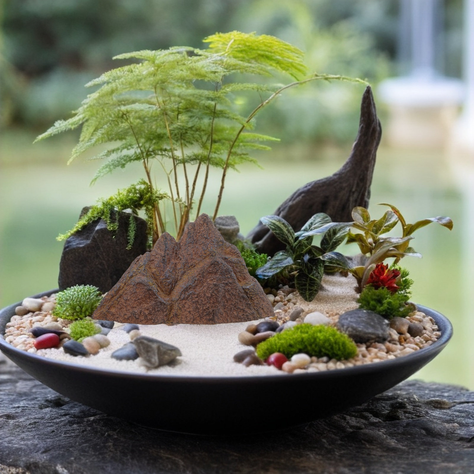 Miniaturowa skalka, ogród zen, – Mini Bonsai Zen Garden recenzja i cena