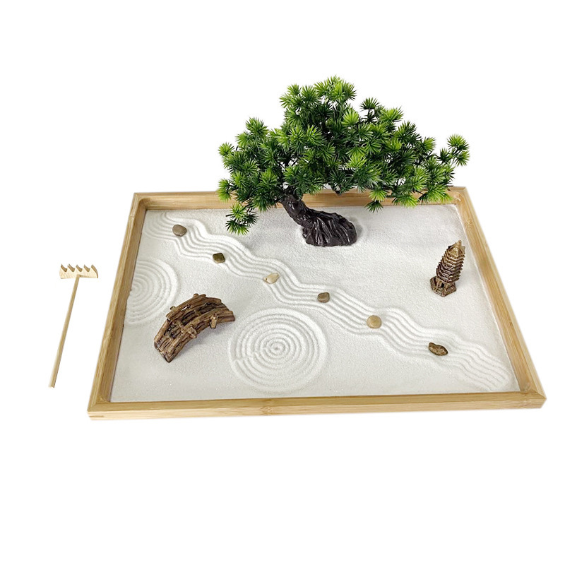 Japoński ogród zen na biurko z – Bonsai Tree Zen Garden recenzja i cena