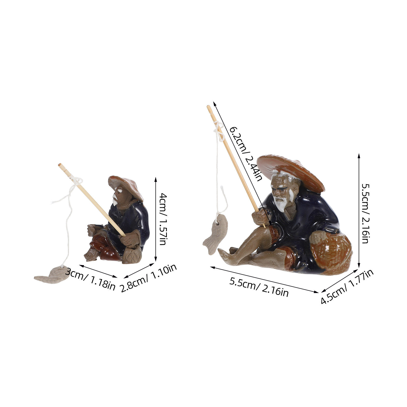 2 szt. Miniaturowa figurka ryb – Mini Bonsai Zen Garden recenzja i cena