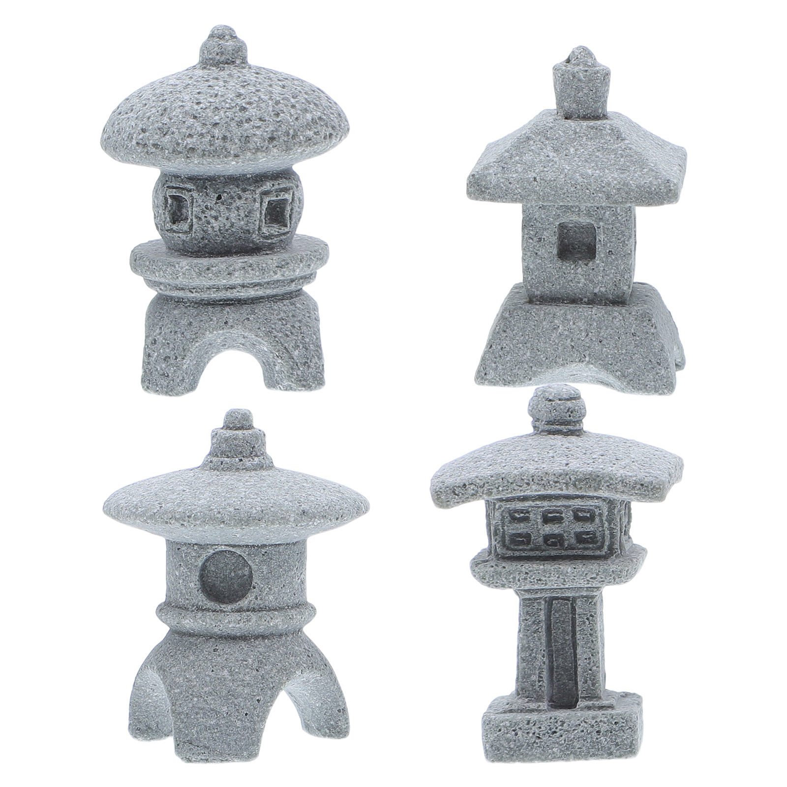 4 sztuki mini pawilonów - figu – Mini Bonsai Zen Garden recenzja i cena